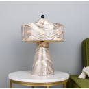 Lampe de table moderne en céramique marbrée Design Seville