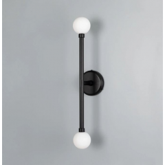 Applique double globe en verre pour salle de bain Design Monto IP44