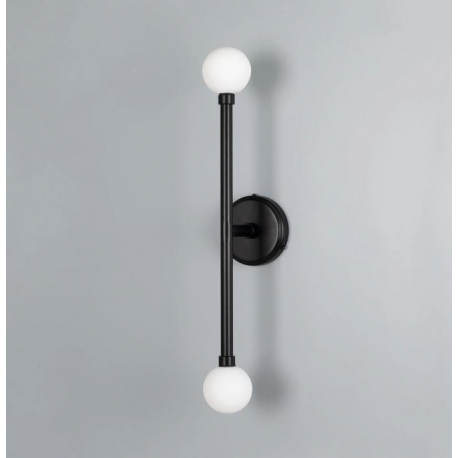 Applique double globe en verre pour salle de bain Design Monto IP44