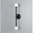 Applique double globe en verre pour salle de bain Design Monto IP44