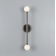 Applique double globe en verre pour salle de bain Design Monto IP44