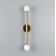 Applique double globe en verre pour salle de bain Design Monto IP44