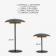 Lampe de table rechargeable Design Sardinia