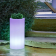 Pot colonne couleur ou lumineuse et solaire Design Palma