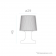 Lampe de table rechargeable ou filaire Design Carmen