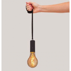 Lot de 6 Suspensions ampoules vintages rechargeables à suspendre pour extérieur Design Edy