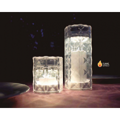 Lampe centre de table rechargeable avec effet flamme Design Jack Lux