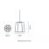 Suspension rechargeable en matériaux recyclés à suspendre Design Conta Hang Mini
