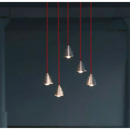 Suspension focalisable en aluminium massif Design Athena