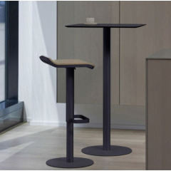 Tabouret de bar réglable et rotatif Design Ed Anthracite Moree