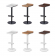 Tabouret de bar réglable et rotatif Design Ed Anthracite Moree