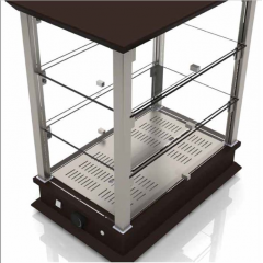 Vitrine professionnelle de comptoir chauffante