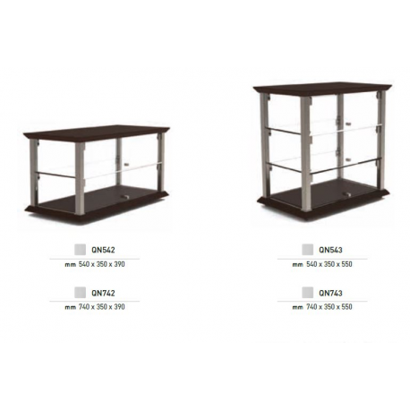 Vitrine professionnelle de comptoir 