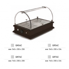 Vitrine professionnelle de comptoir neutre