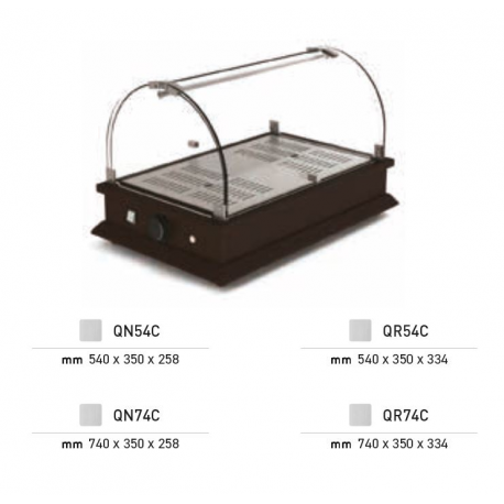 Vitrine professionnelle de comptoir neutre