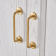Lot de 2 Poignées de porte de tirage en laiton Design Cora