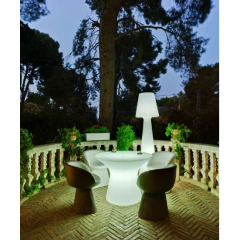 Table couleur ou lumineuse et solaire design Capri 75