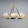 Lustre 9 Lumières en verre prismatique Design Portland