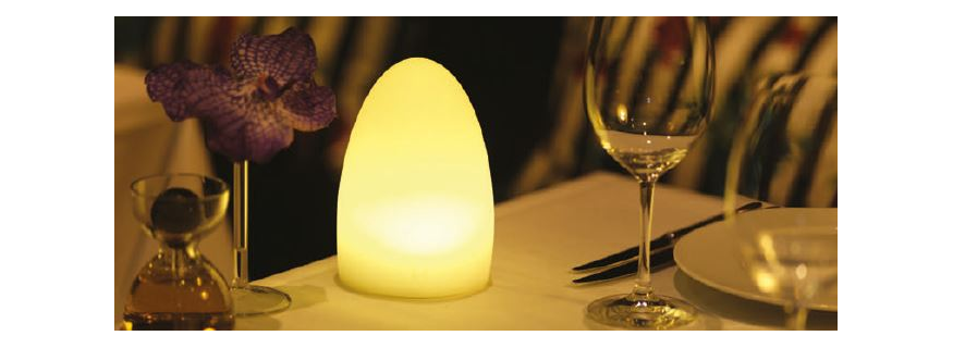 Centre de table lumineux multicolore rechargeable