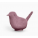 Oiseau décoratif en polyéthylène et moleskine Design Paloma