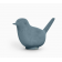 Oiseau décoratif en polyéthylène et moleskine Design Paloma