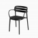 Fauteuil d'extérieur empilable en polyéthylène Design Croisette