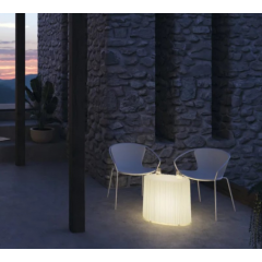 Table basse lumineuse d'extérieur Design Ruffle table