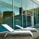 Bain de soleil transat en aluminium Design Lazy Lettino
