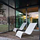 Bain de soleil transat en aluminium Design Lazy Sdraio