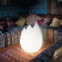 Lampe moderne d'extérieur en polyéthylène Design Flame