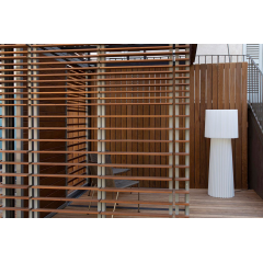 Lampadaire d'extérieur 150 cm en polyéthylène Design Ruffle IP65