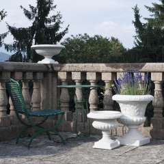 Pot décoratif italien en polyéthylène Design Calice Decorato