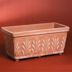 Jardinière à décors traditionnels italiens en polyéthylène Design Cassetta Fogliata