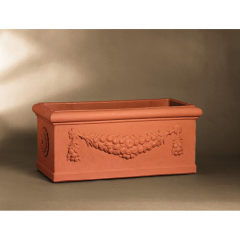 Pot à décors traditionnels italiens en polyéthylène Design Rettangolo Festonato