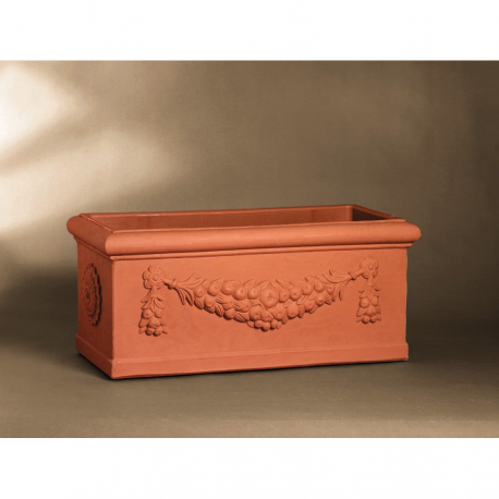 Pot à décors traditionnels italiens en polyéthylène Design Rettangolo Festonato