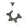 Suspension ADN Molécule 9 globes