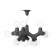 Suspension ADN Molécule 15 globes