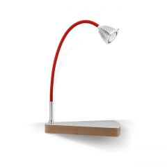 Etagère en aluminium avec lampe Athena Design Dr Watson