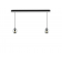 Suspension en aluminium avec abat-jour en verre Design Ethique