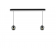 Suspension en aluminium avec abat-jour en verre Design Ethique