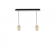 Suspension en aluminium avec abat-jour en verre Design Ethique