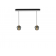 Suspension en aluminium avec abat-jour en verre Design Ethique