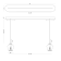 Suspension en aluminium avec abat-jour en verre Design Ethique