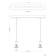 Suspension en aluminium avec abat-jour en verre Design Ethics PL