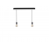 Suspension en aluminium avec abat-jour en verre Design Ethics PL