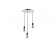 Suspension en aluminium avec abat-jour en verre Design Ethics PL