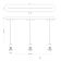 Suspension en aluminium avec abat-jour en verre Design Ethics PL