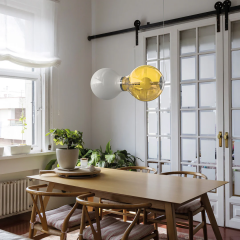 Suspension automatisable en verre soufflé Design Scoop