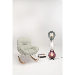 Lampadaire automatisable 3 boules en verre soufflé Design Scoop