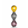 Lampadaire automatisable 3 boules en verre soufflé Design Scoop